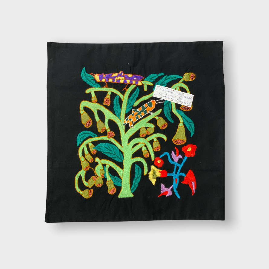 botanicalboysuk Mapula Embroidered Cushion 50x50 - South Africa