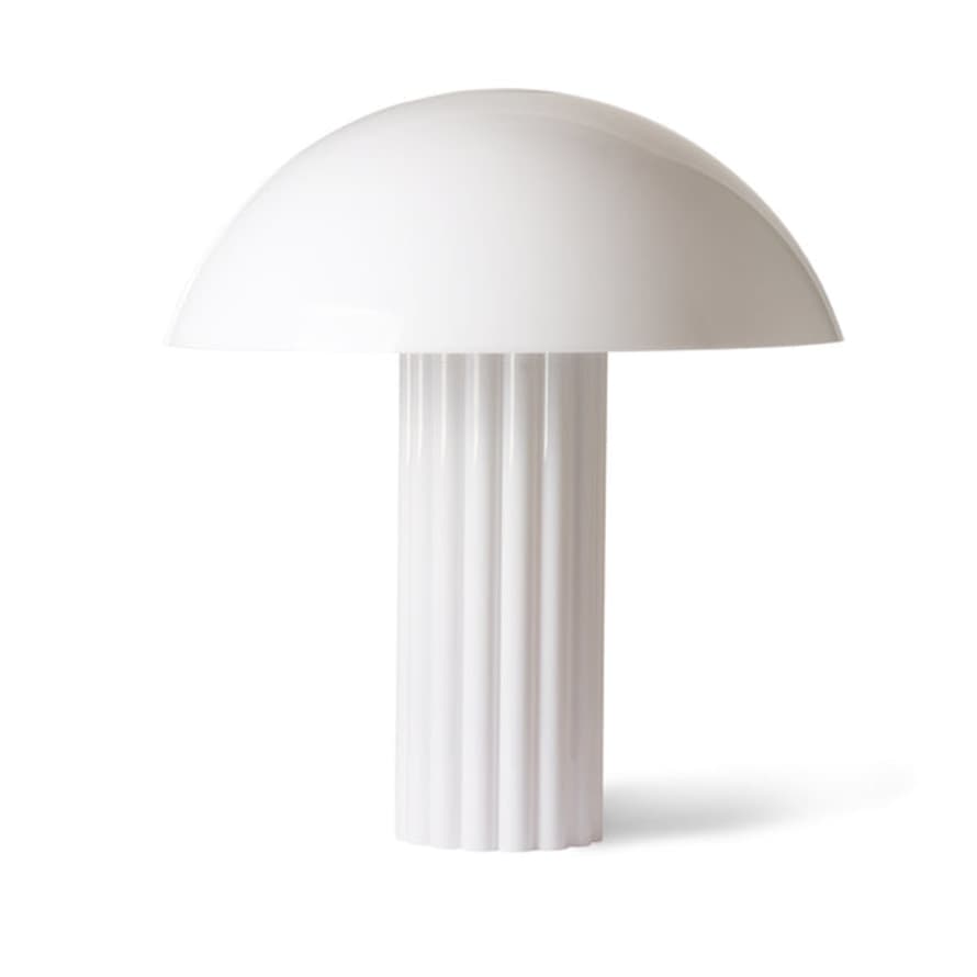 HKliving Acrylic Cupola Table Lamp White