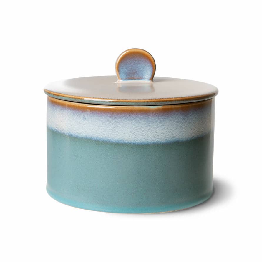 HK Living 70s ceramics: cookie jar, dusk