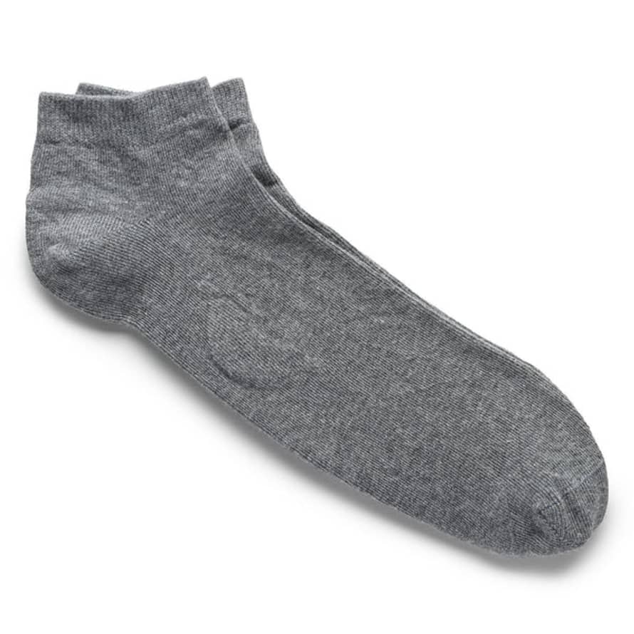 Birkenstock Socks 2 Pack Cotton Sole Sneaker Socks - Grey Marl