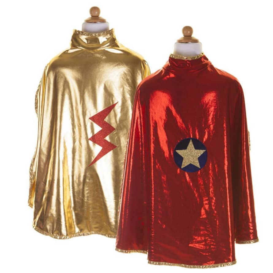 great pretenders Gold And Red Reversible Wonder Cape
