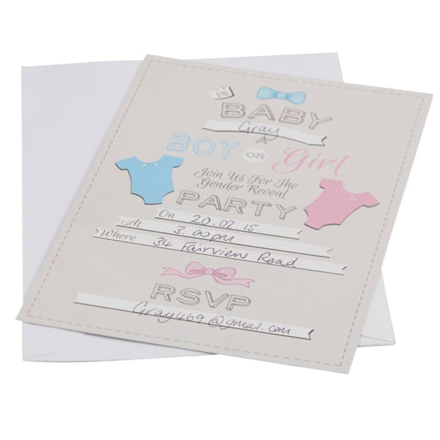 Ginger Ray Little Lady or Mini Mister Invitations