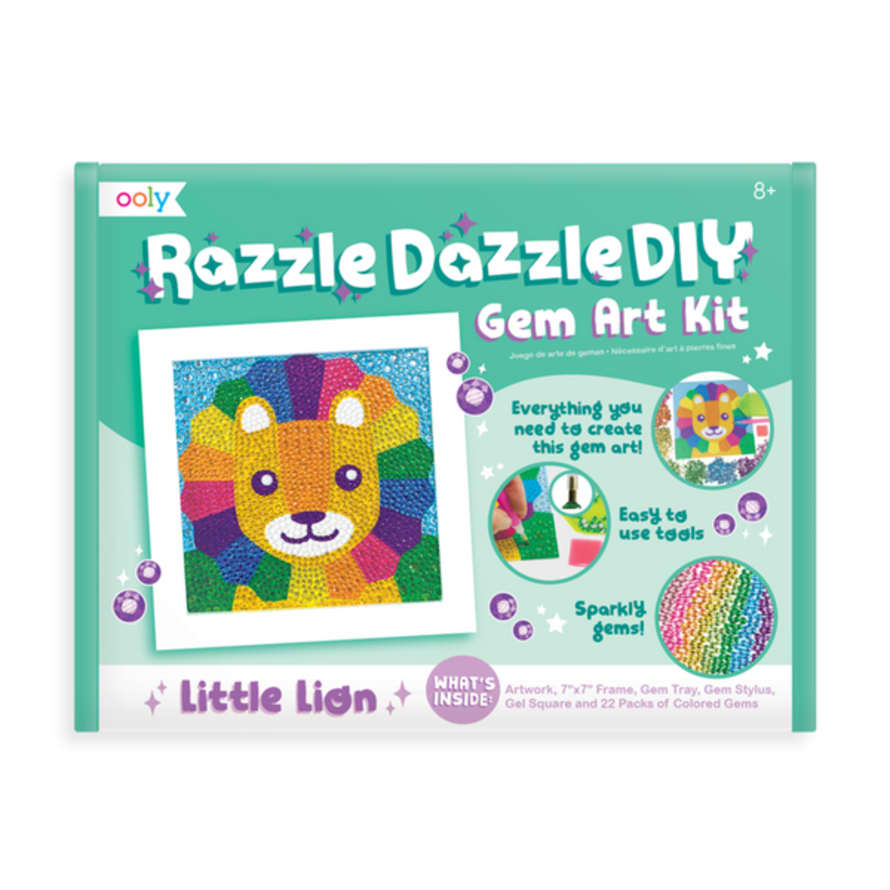 Ooly Razzle Dazzle Diy Gem Art Kit - Lil' Lion