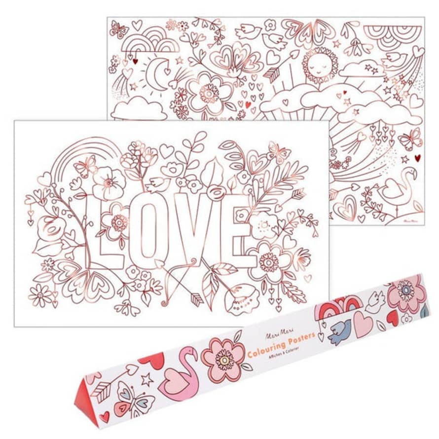 Meri Meri Valentine Colouring Posters