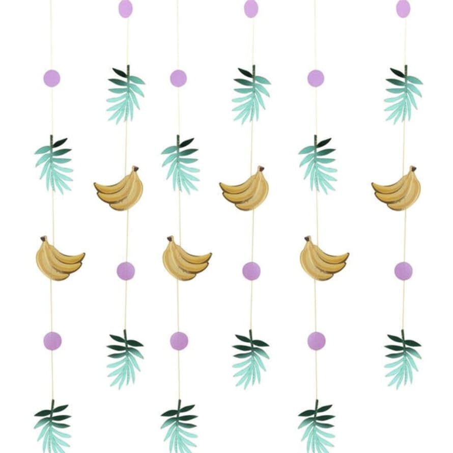 Gingerray Gold Foiled Banana And Leaf Party Backdrop