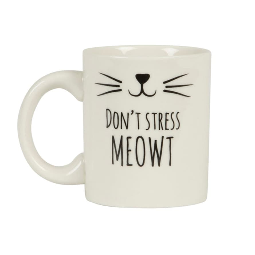 Sass & Belle  Cat's Whiskers Don't Stress Meowt Mug