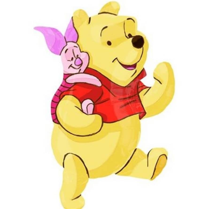 Anagram Winnie The Pooh And Piglet Mylar Shape Foil Balloon