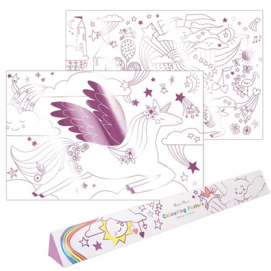 thepartyville Unicorn Coloring Posters