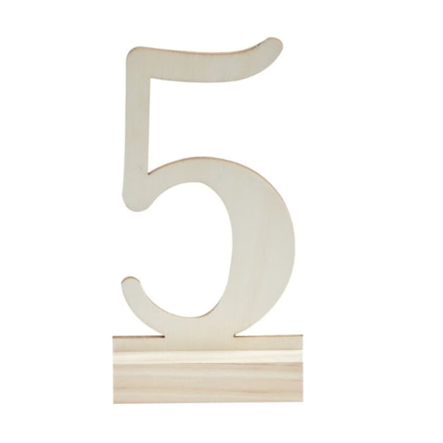 Ginger Ray Wooden Wedding Table Numbers 1 - 12