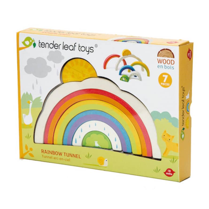 Tender Leaf Toys Puzzle Rainbow Tunnel