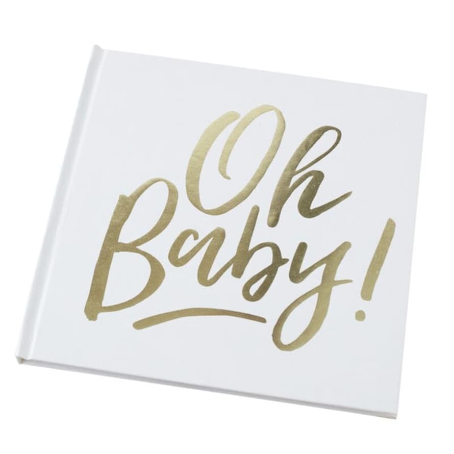 Gingerray Gold Oh Baby! Shower Guest Book