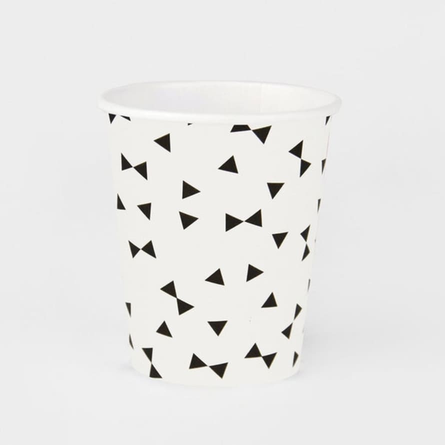My Little Day Bowtie Cups Black And White