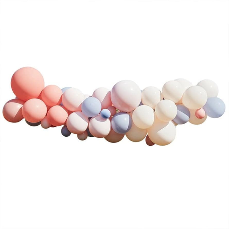 Gingerray Blush, Nude & Blue Hen Party Balloon Arch Kit