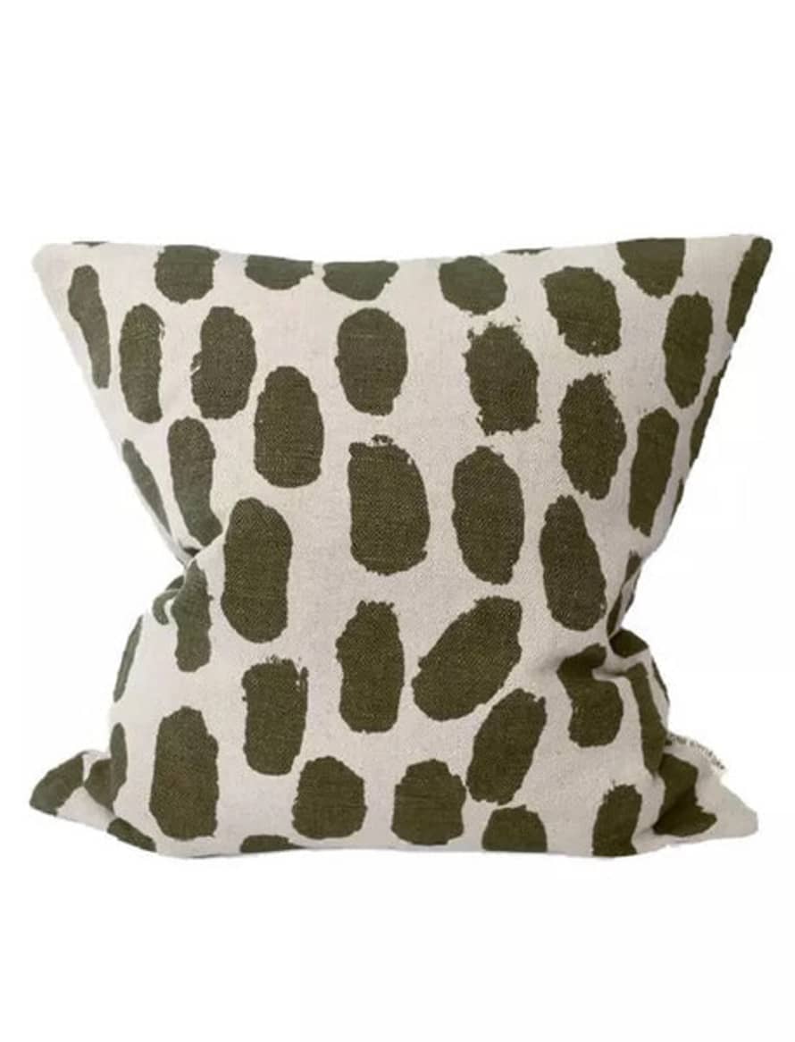 Fine Little Day Fine Little Day Dots Cushion Cover - Olive