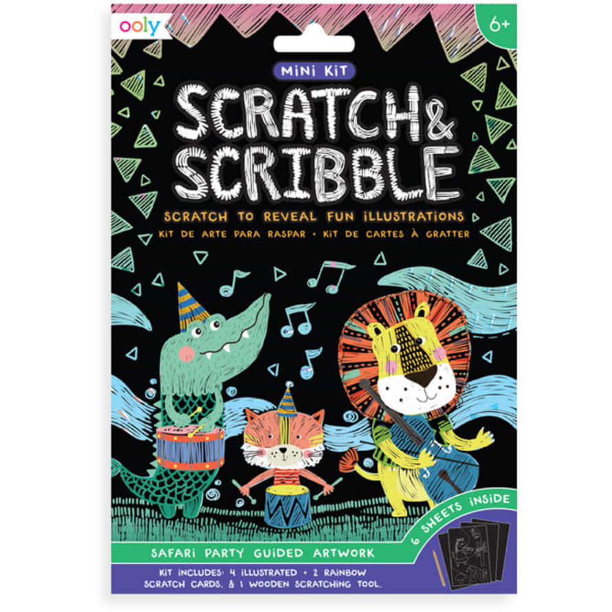 Ooly Mini Scratch & Scribble – Safari Party