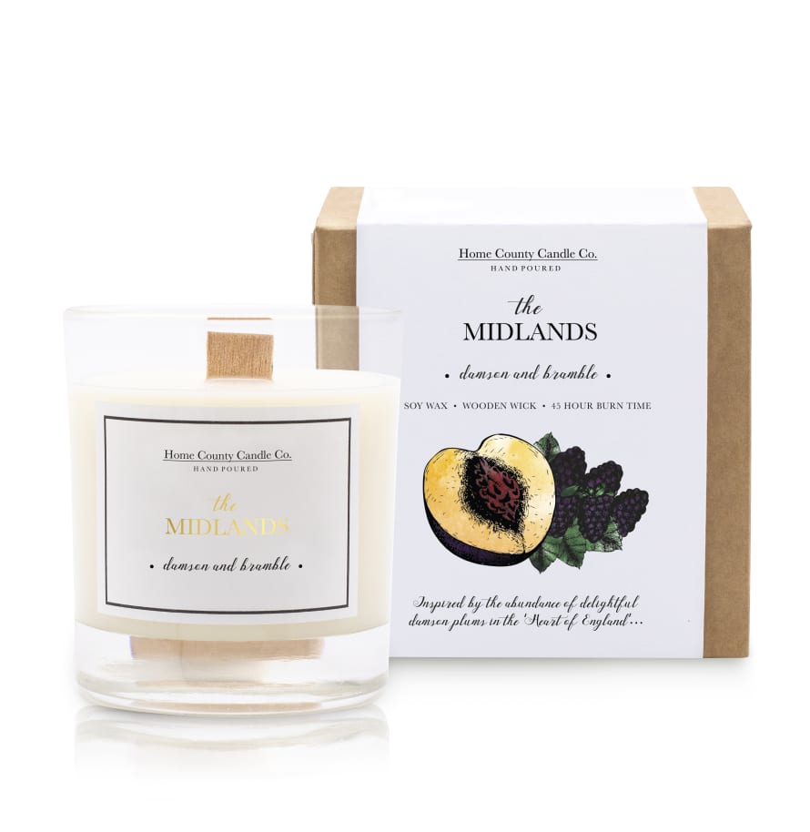 Home County Candle The Midlands Damson and Bramble Candle