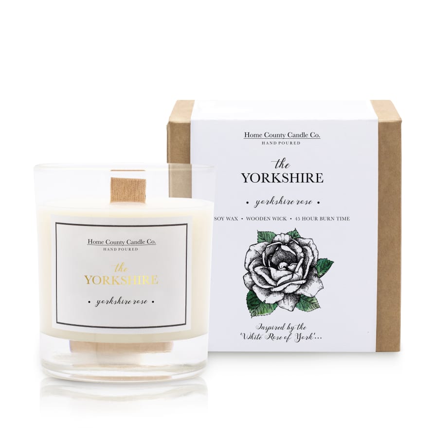 Home County Candle The Yorkshire - Yorkshire Rose Candle