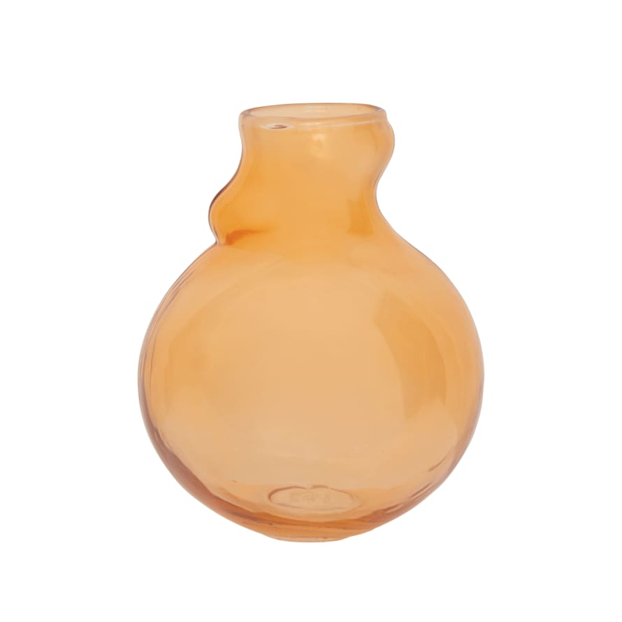 Urban Nature Culture Vase Recycled Glass - Quirky C Apricot Nectar