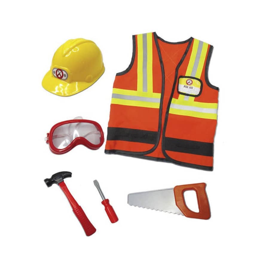 great pretenders Construction Worker With Accessories In Garment Bag