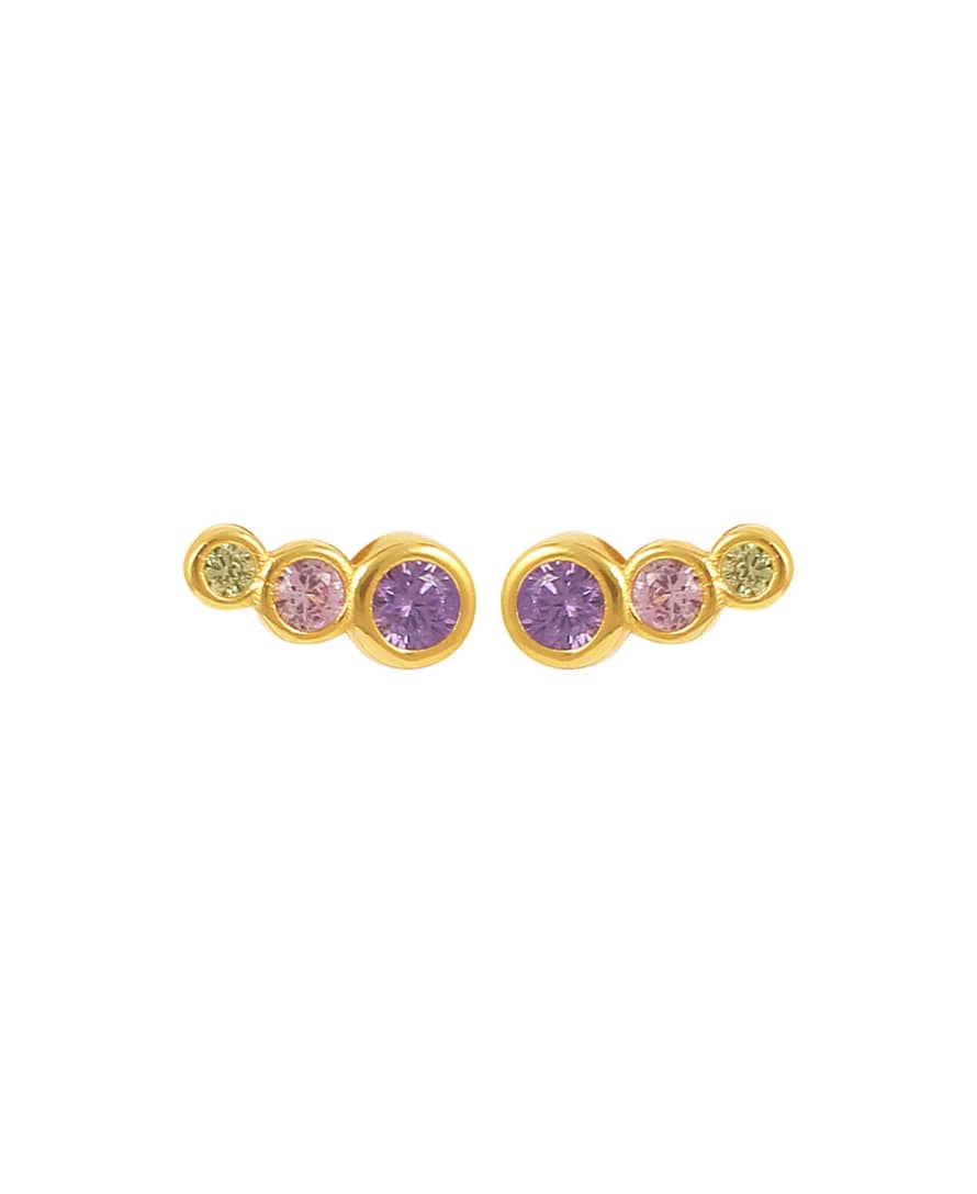 Hultquist Copenhagen Lucian Purple Multi Earrings