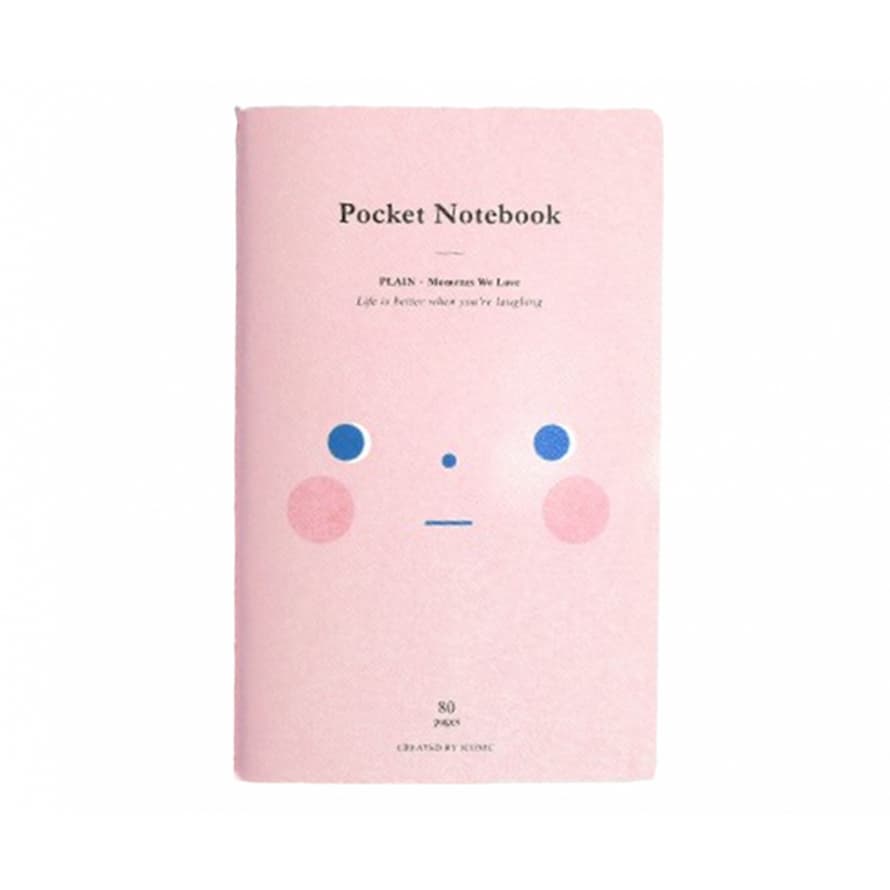 Iconic Pocket A6 Notebook - Plain - Shy
