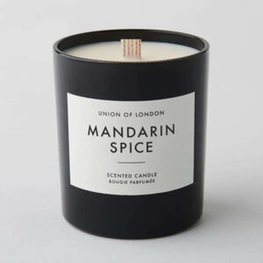 Union Of London Mandarin Spice Candle - Black - Large