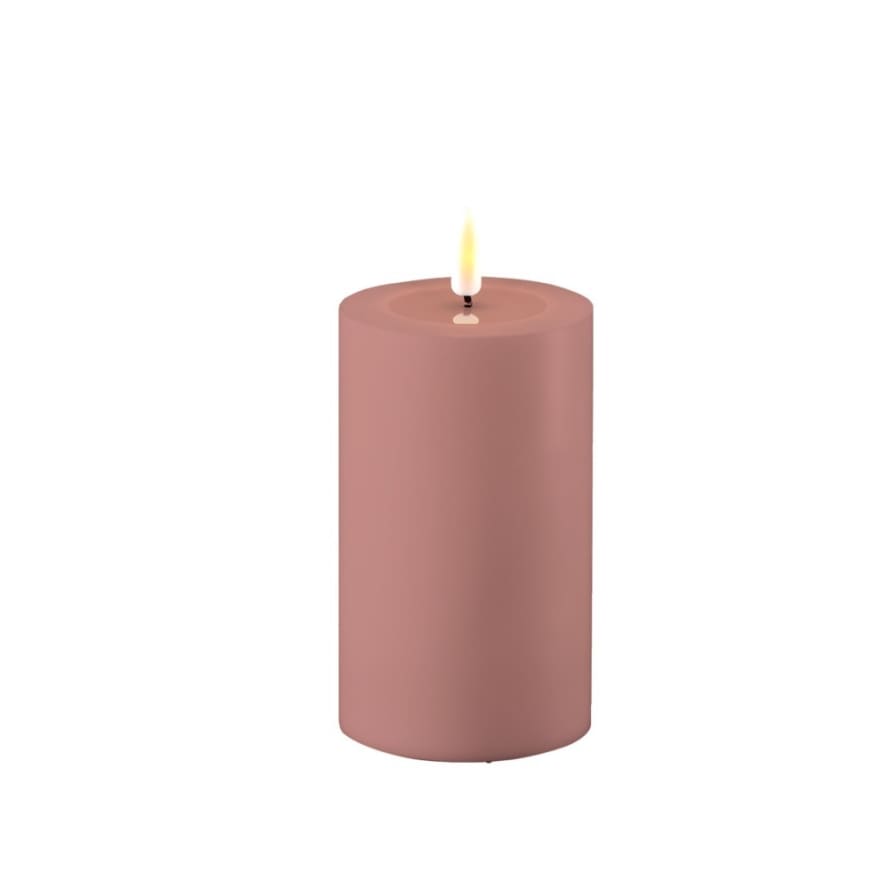 Scottie & Russell Dust Red Outdoor LED Candle -7.5x12.5cm