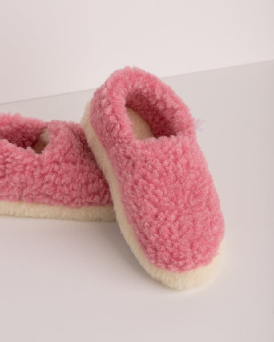 Yoko Wool Slippers Adult Siberian Pink