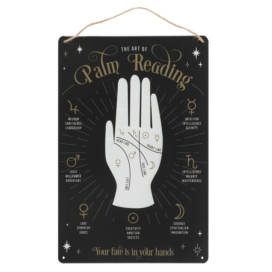 &Quirky Palm Reading Sign