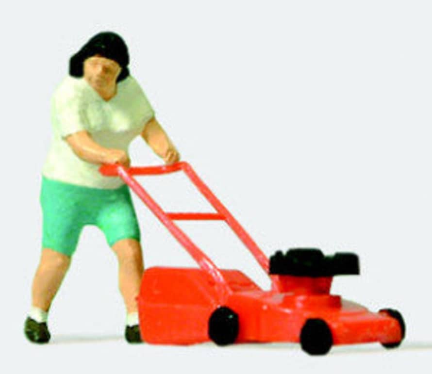 Botanical Boys Mowing The Lawn Figure (28085)