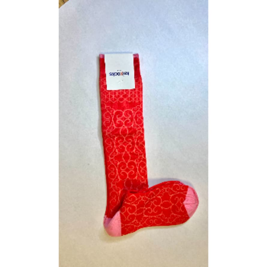 KAIXOCKS Calcetines Tapestry in Red