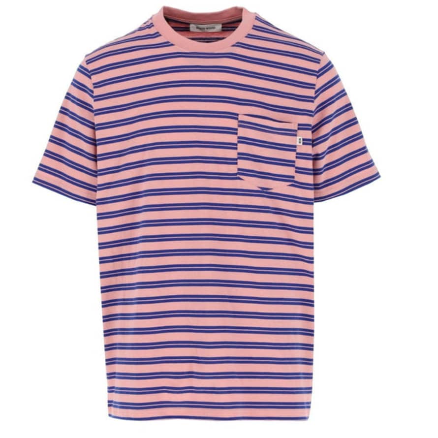 Woodwood  Bobby Striped T-Shirt - Dusty Pink