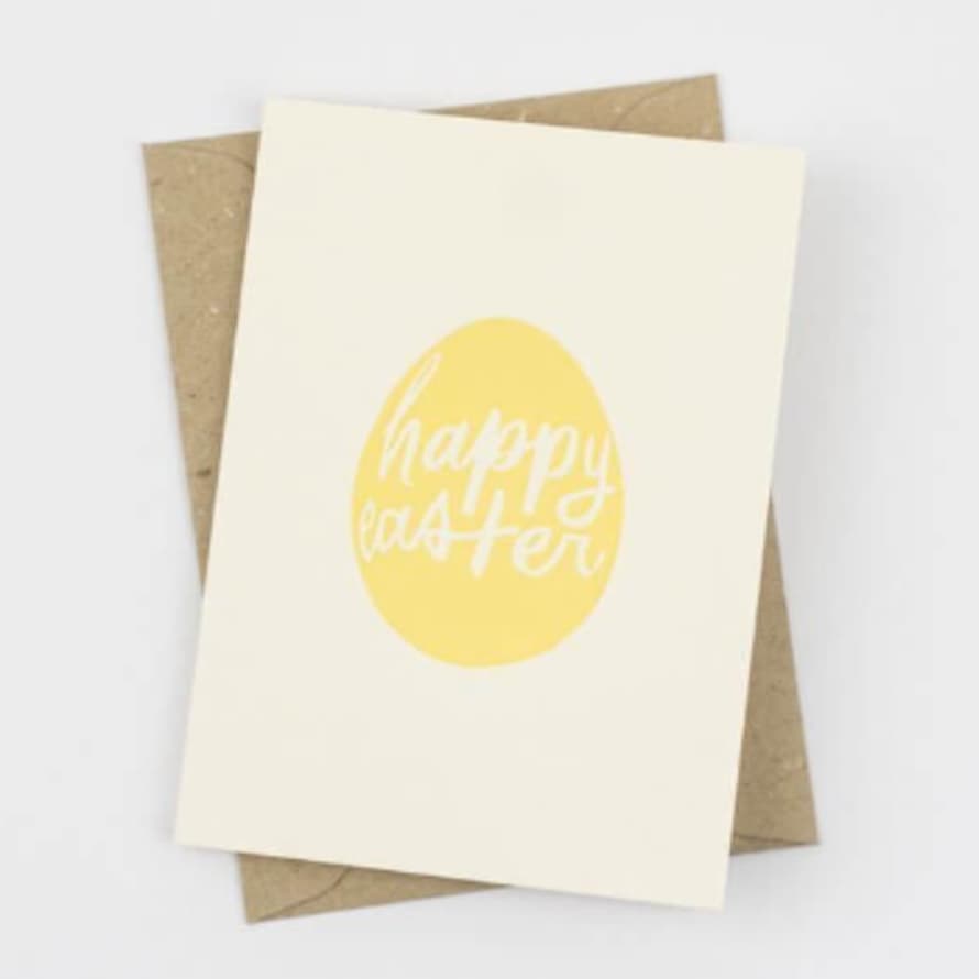 Penguin Ink Yellow Easter Egg Card