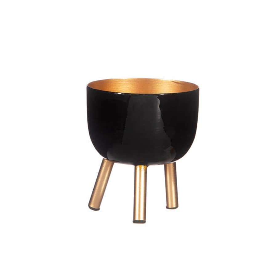 The Forest & Co. Black Metal Planter On Legs