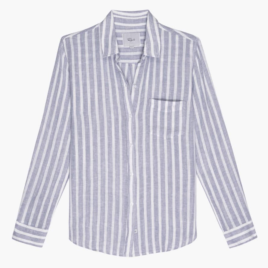 Rails Charli Linen Shirt - Rhone Stripe