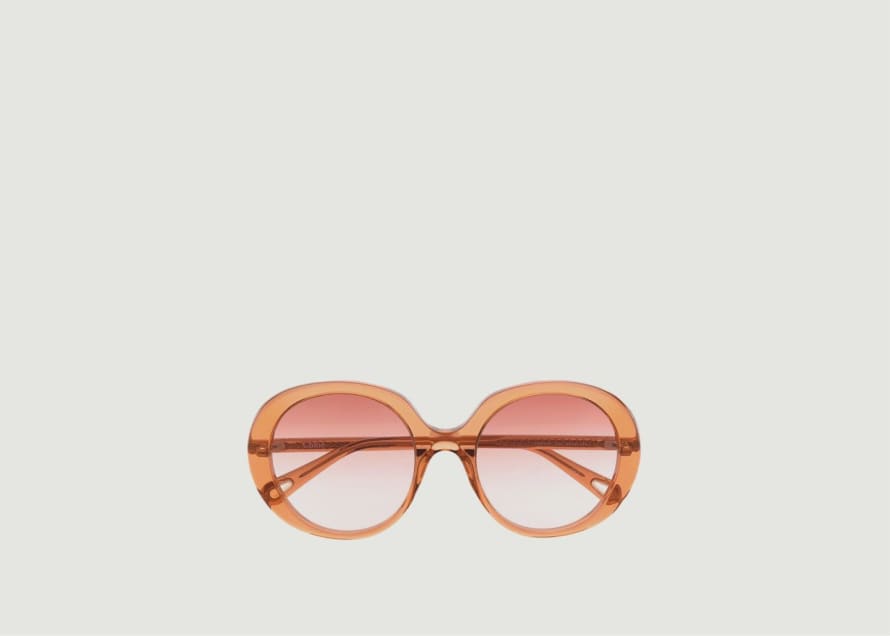 Chloe  Shiny Transparent Peach Glasses