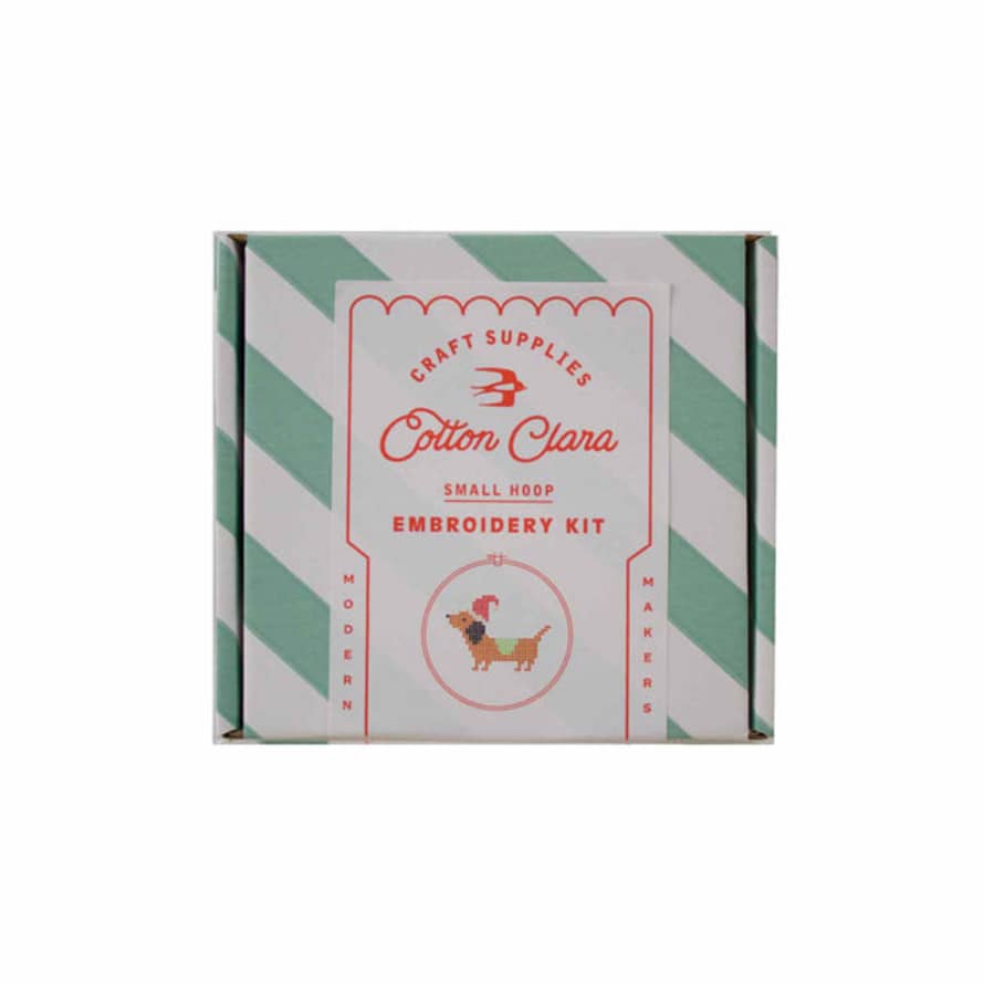 Mint Tea Boutique Cotton Clara Dachshund Christmas Cross Stich Kit