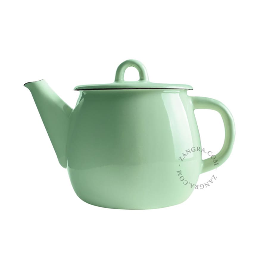 Zangra Enamel Teapot in Mint 1L