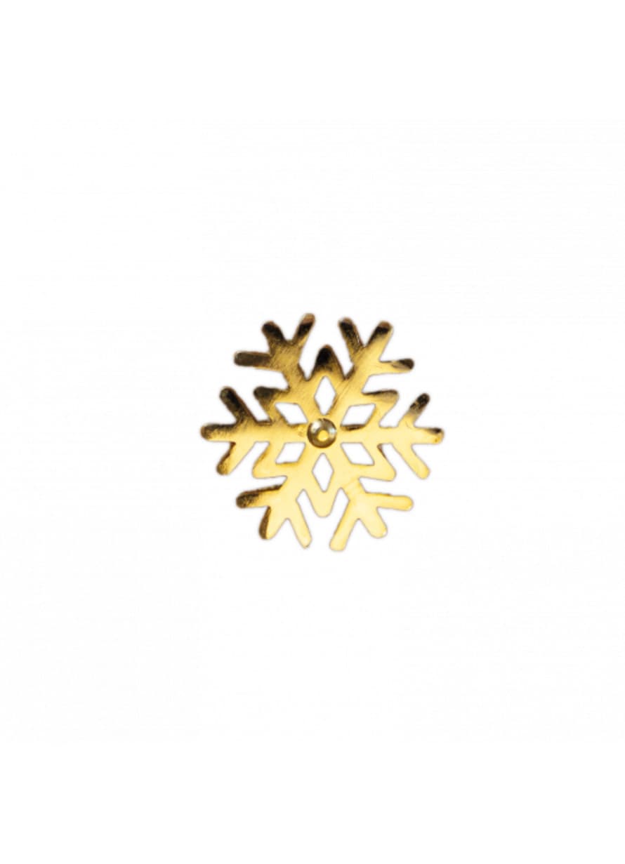 BOUTIQUE CARPE DIEM Gold Aluminum Snowflake Door Knob
