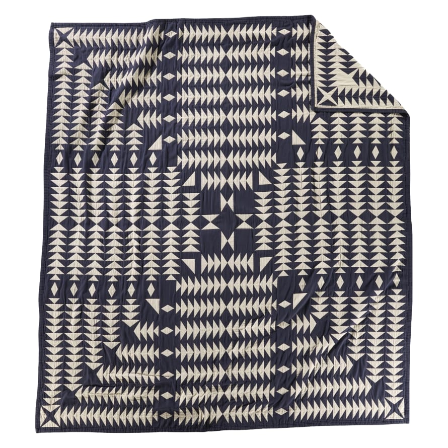 Pendleton Organic Cotton Matelasse Twin | Midnight Nova