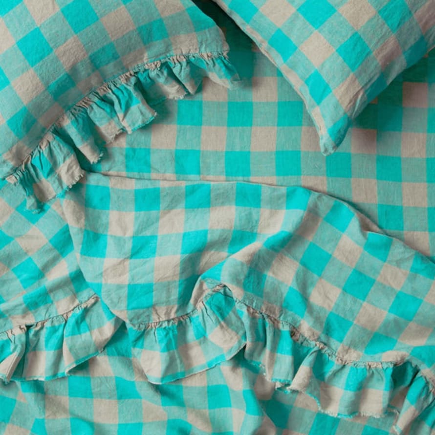 Society of Wanderers Fitted Sheet - King Size In Havana Gingham