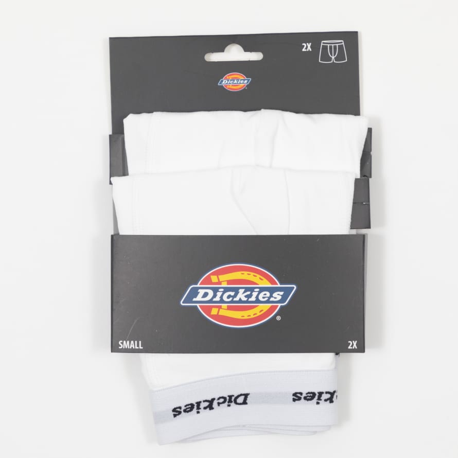 Dickies White 2 Pack Solid Trunks