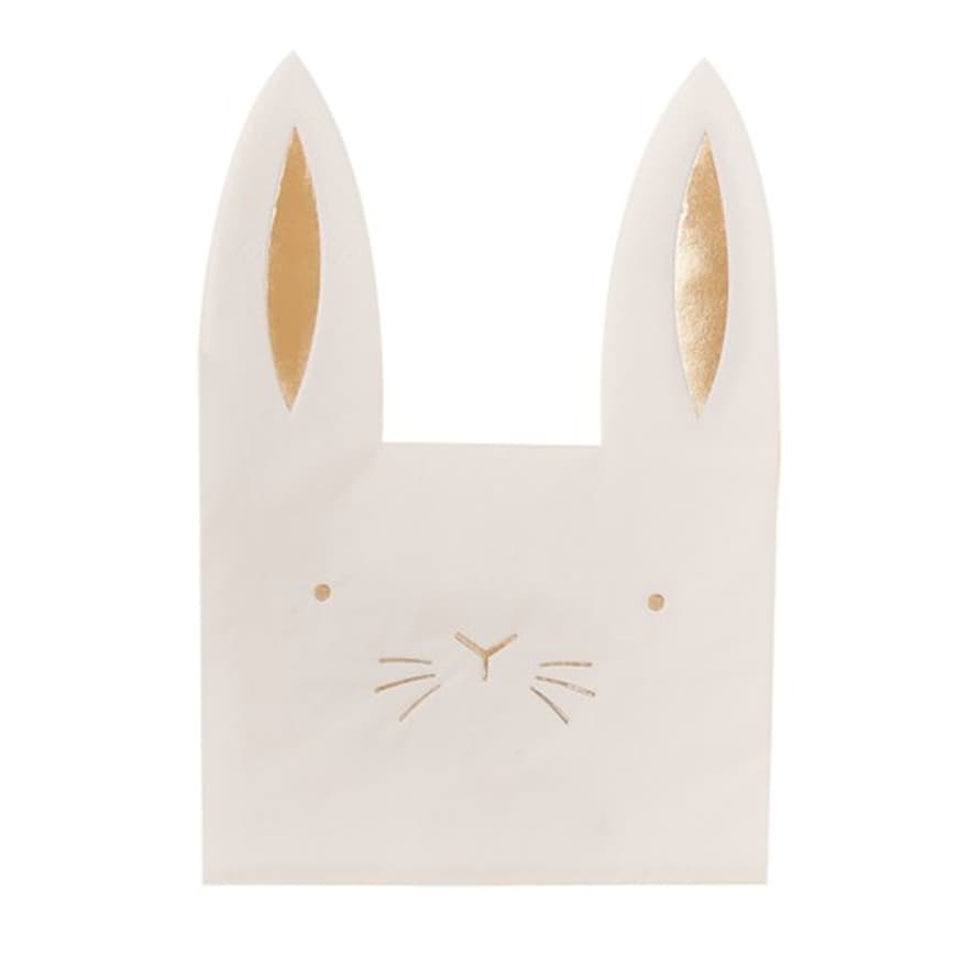 Ginger Ray Easter Bunny Paper Shaped Napkins