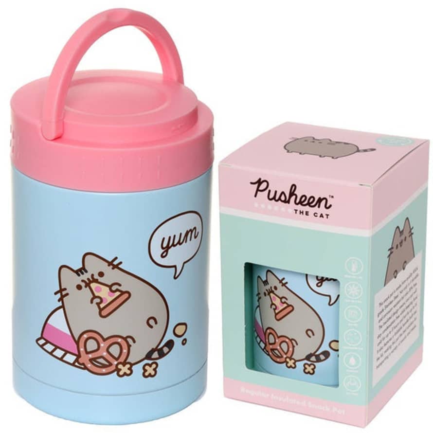 Puckator Pusheen The Cat Foodie Reusable Stainless Hot & Cold Thermal Insulated Lunch Pot / Snack Pot 500ml