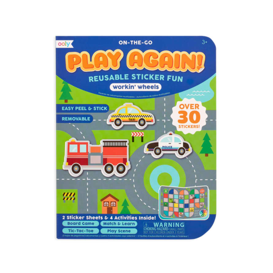 Ooly Play Again Mini On-The-Go Activity Kit - Working Wheels