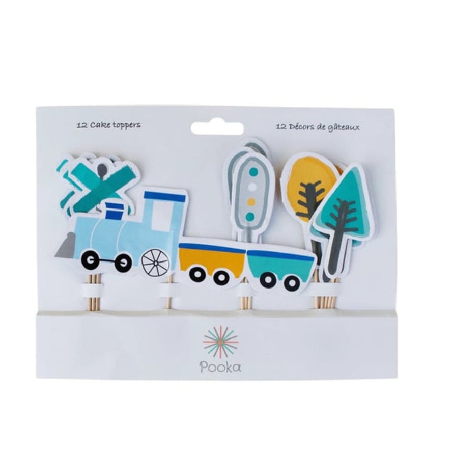 Pooka Steam Train Toppers Set Of 12