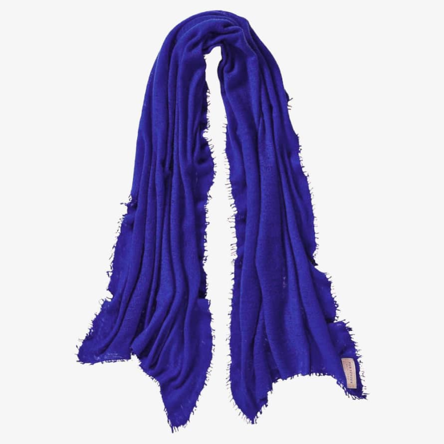 Pur Schoen Hand Felted Cashmere Soft Scarf - Blueberry + Gift