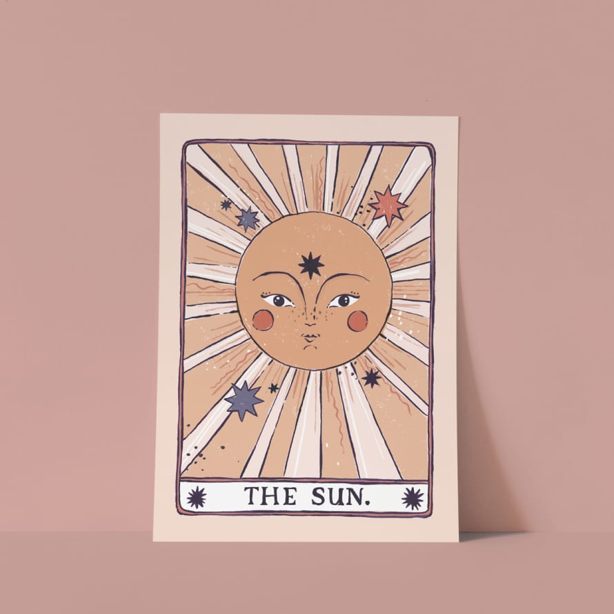 Sister Paper Co Tarot Sun Art Print A4 