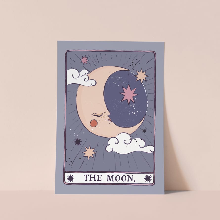 Sister Paper Co Tarot Moon Art Print A4