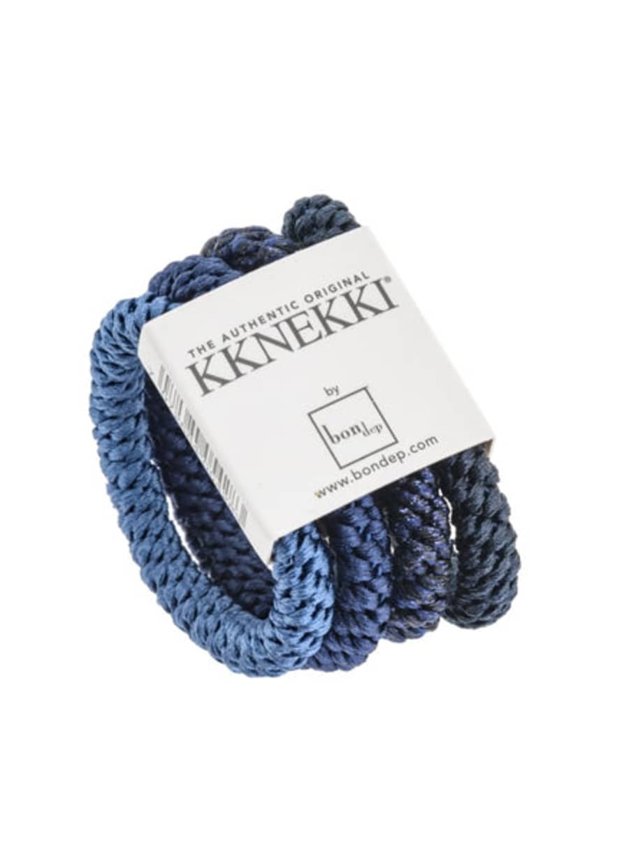 Kknekki Set Of 4 Shades Of Blue Hair Ties